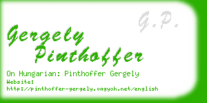 gergely pinthoffer business card